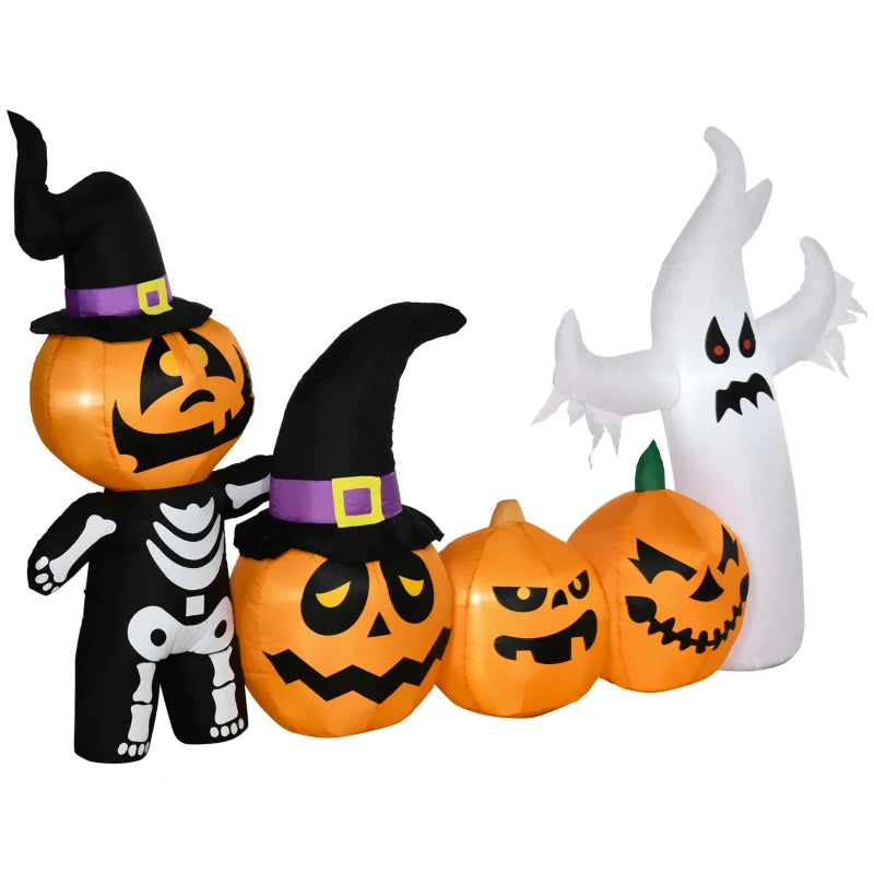 Geisterfamilie Halloweendeko mit Gebläse 2,55 x 0,40 x 1,30 m –  Poochy-Couture