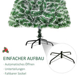 Künstlicher Weihnachtsbaum – 1,5 m, winterlicher Look, PET-Material, flammhemmend