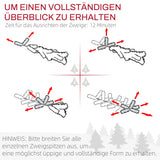 Künstlicher Weihnachtsbaum – 1,8 m, realistisches Aussehen, feuersicherer Kunststoff