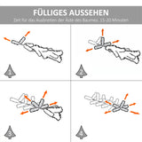 Künstlicher Weihnachtsbaum – 1,5 m, winterlicher Look, PET-Material, flammhemmend