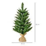 Künstlicher Weihnachtsbaum – 60 cm für Tisch und Regal