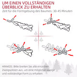 Künstlicher Weihnachtsbaum – 1,8 m mit realistischer Kiefern-Optik, flammhemmend