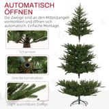 Künstlicher Weihnachtsbaum – 1,8 m, realistisches Aussehen, feuersicherer Kunststoff