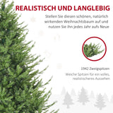 Künstlicher Weihnachtsbaum – 1,8 m, realistisches Aussehen, schneller Aufbau