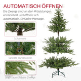 Künstlicher Weihnachtsbaum – 1,5 m, realistisches Aussehen, Schnellaufbau, inkl. Ständer, flammhemmend