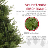 Künstlicher Weihnachtsbaum – 1,8 m, realistisches Aussehen, schneller Aufbau