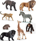 Schleich  Wildtiere-Set Afrika, 8-teilig plus original Schmidt  Wildnis-Puzzle