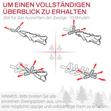 Künstlicher Weihnachtsbaum – 1,5 m, realistisches Aussehen, Schnellaufbau, inkl. Ständer, flammhemmend