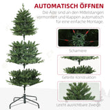 Künstlicher Weihnachtsbaum, 180 cm, naturgetreu, flammhemmend, inkl. Metallfuß