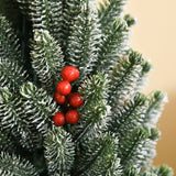 Mini-Weihnachtsbaum – 50 cm mit Tannenzapfen, roten Beeren und Übertopf