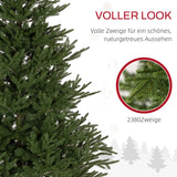 Künstlicher Weihnachtsbaum – 1,8 m, realistisches Aussehen, feuersicherer Kunststoff