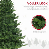 Künstlicher Weihnachtsbaum, 180 cm, naturgetreu, flammhemmend, inkl. Metallfuß