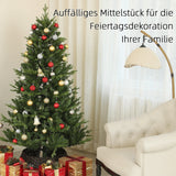 Künstlicher Weihnachtsbaum, 180 cm, naturgetreu, flammhemmend, inkl. Metallfuß