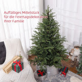 Künstlicher Weihnachtsbaum – 1,5 m, realistisches Aussehen, Schnellaufbau, inkl. Ständer, flammhemmend