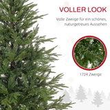 Künstlicher Weihnachtsbaum – 1,5 m, realistisches Aussehen, Schnellaufbau, inkl. Ständer, flammhemmend