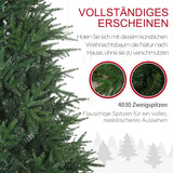 Künstlicher Weihnachtsbaum – 1,8 m, realistisches Aussehen, flammhemmend