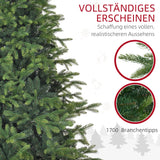 Künstlicher Weihnachtsbaum – 1,8 m, realistisches Nadelkleid, flammhemmend