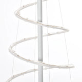 Moderner Spiral-Weihnachtsbaum mit LED-Lichtern – 183 cm