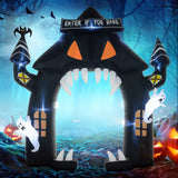 Halloween aufblasbarer Bogen 300 cm Halloween-Deko mit LED-Beleuchtung