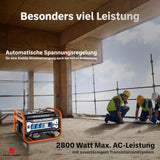 Stromgenerator 7  PS mit TÜV. Stromerzeuger Stromaggregat Euro 5. Echte 2800W. 212 cm³ Hubraum.