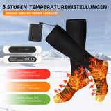 Heizbares Paar Socken mit 2 x Akku 4000 mAh. Nie mehr kalte Füße! Perfekt in der kalten Jahreszeit.