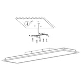 Deckenleuchte 100 x 25 cm. Ultraflach. Dimmbar. Lichtfarben mit FB einstellbar. 24W