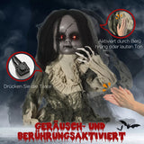 Halloween Geisterpuppe 83 cm mit Spezialeffekten und Soundfunktion