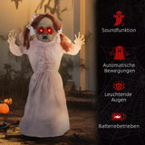 Halloween Dekoration Geisterpuppe 76 cm mit LED-Lichter Soundfunktion