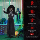 Halloween Dekoration Geisterpuppe 160 cm mit LED-Lichter Soundfunktion