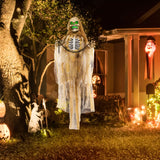 Halloween Dekoration 183 cm Hängendes Skelett mit LED-Lichter Soundfunktion