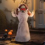 Halloween Dekoration Geisterpuppe 76 cm mit LED-Lichter Soundfunktion