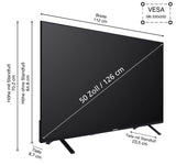 Telefunken Fernseher 50 Zoll (1,27 Meter) Smart TV 4K UHD Dolby Vision HDR Triple-Tuner HD+