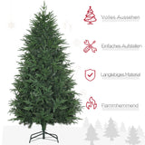 Künstlicher Weihnachtsbaum – 1,8 m, realistisches Aussehen, flammhemmend