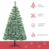 Künstlicher Weihnachtsbaum – 1,5 m, winterlicher Look, PET-Material, flammhemmend