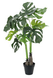 Monstera deliciosa Fensterblatt Kunstpflanze 0,90 Meter